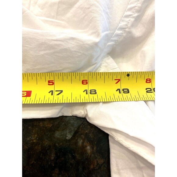 NWT Sundance Eyelet Tuxedo Pleated Shirt Button Up Crochet Embroidered White M - Picture 8 of 11